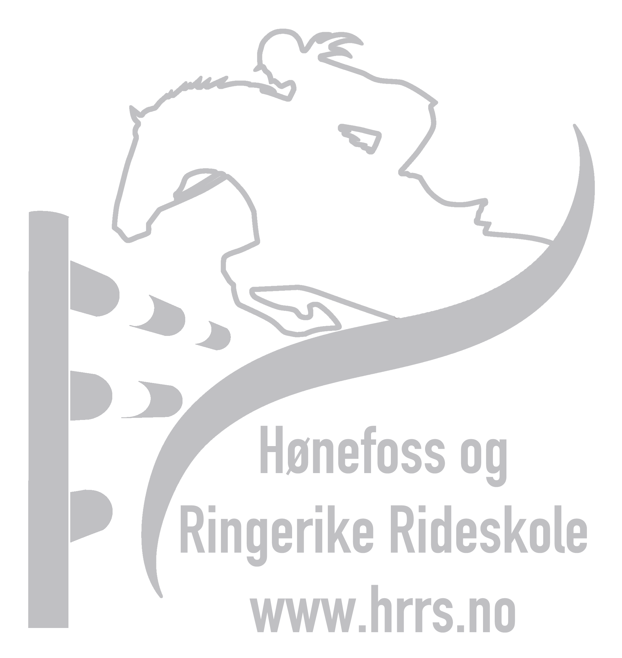 Hønefoss og Ringerike Rideskole logo